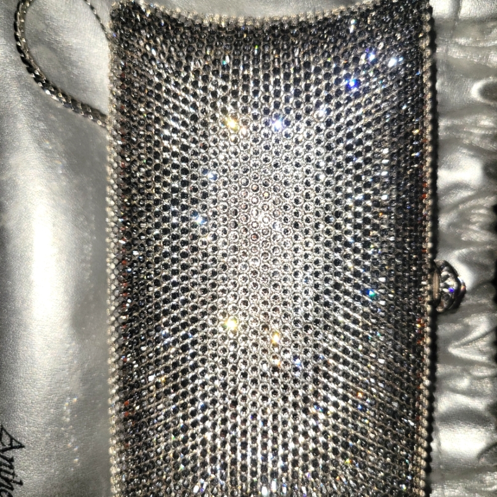 ANTHONY DAVID RHINESTONE/CRYSTAL LOOKING EVENING HANDBAG